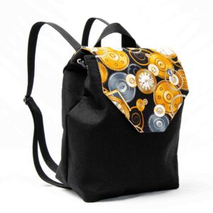 Rucksack „City“ Schwarz/Gelb